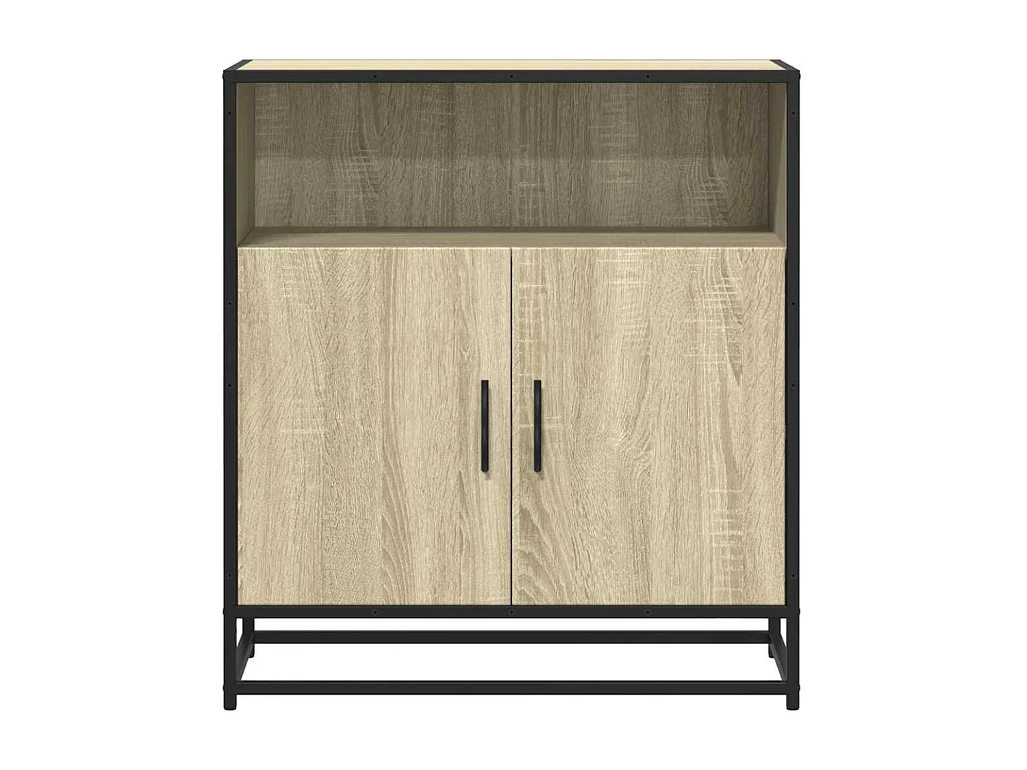 Dressoir 68x35x76 cm bewerkt hout sonoma eikenkleurig