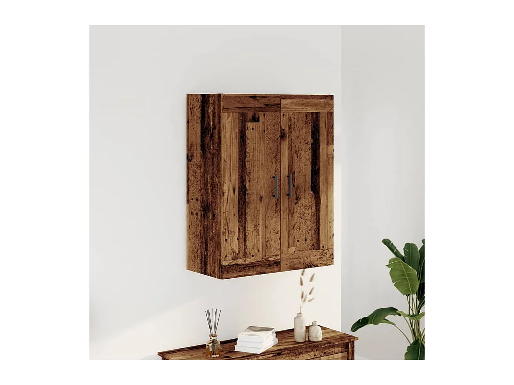 Dressoir 69,5x34x90 cm bewerkt hout oud houtkleurig