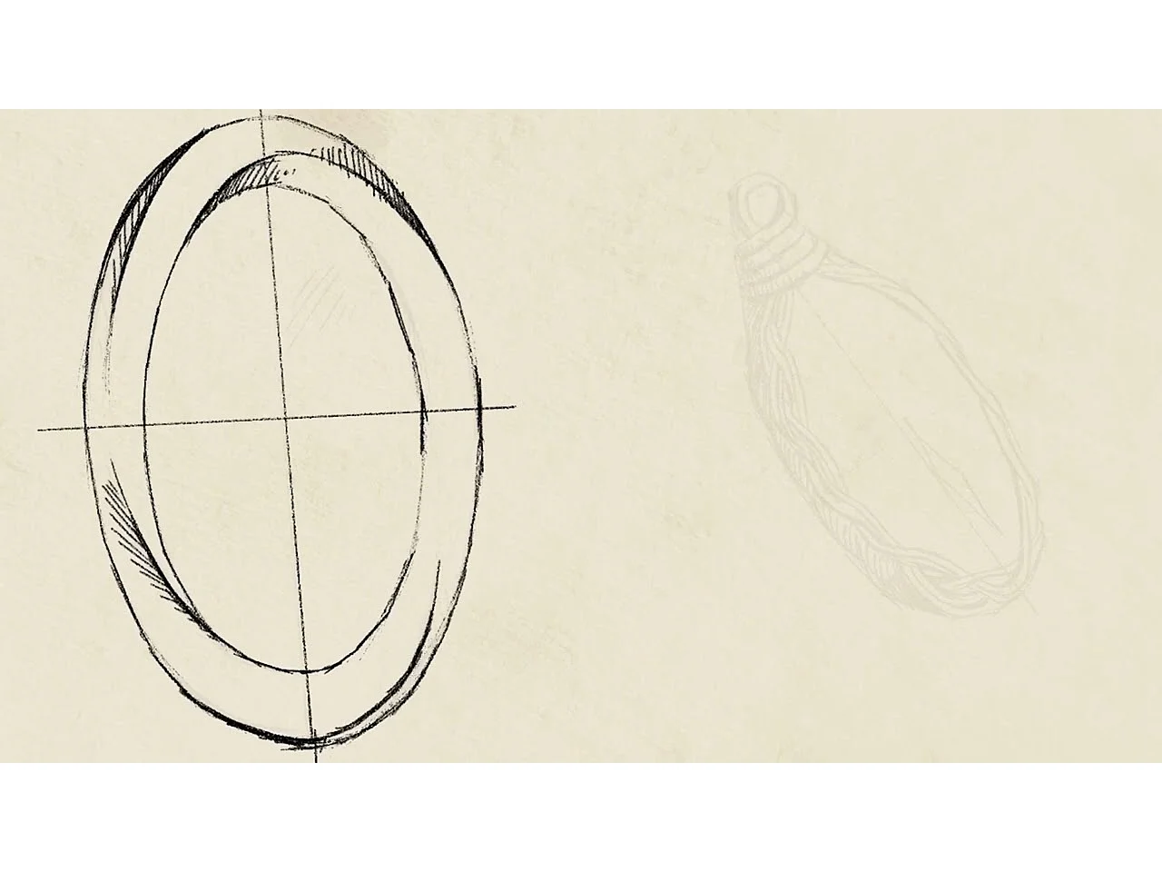 Miroir mural ovale vintage pour décoration salon - 60x80cm miroir avec cadre doré pour décoration murale 80x60cm