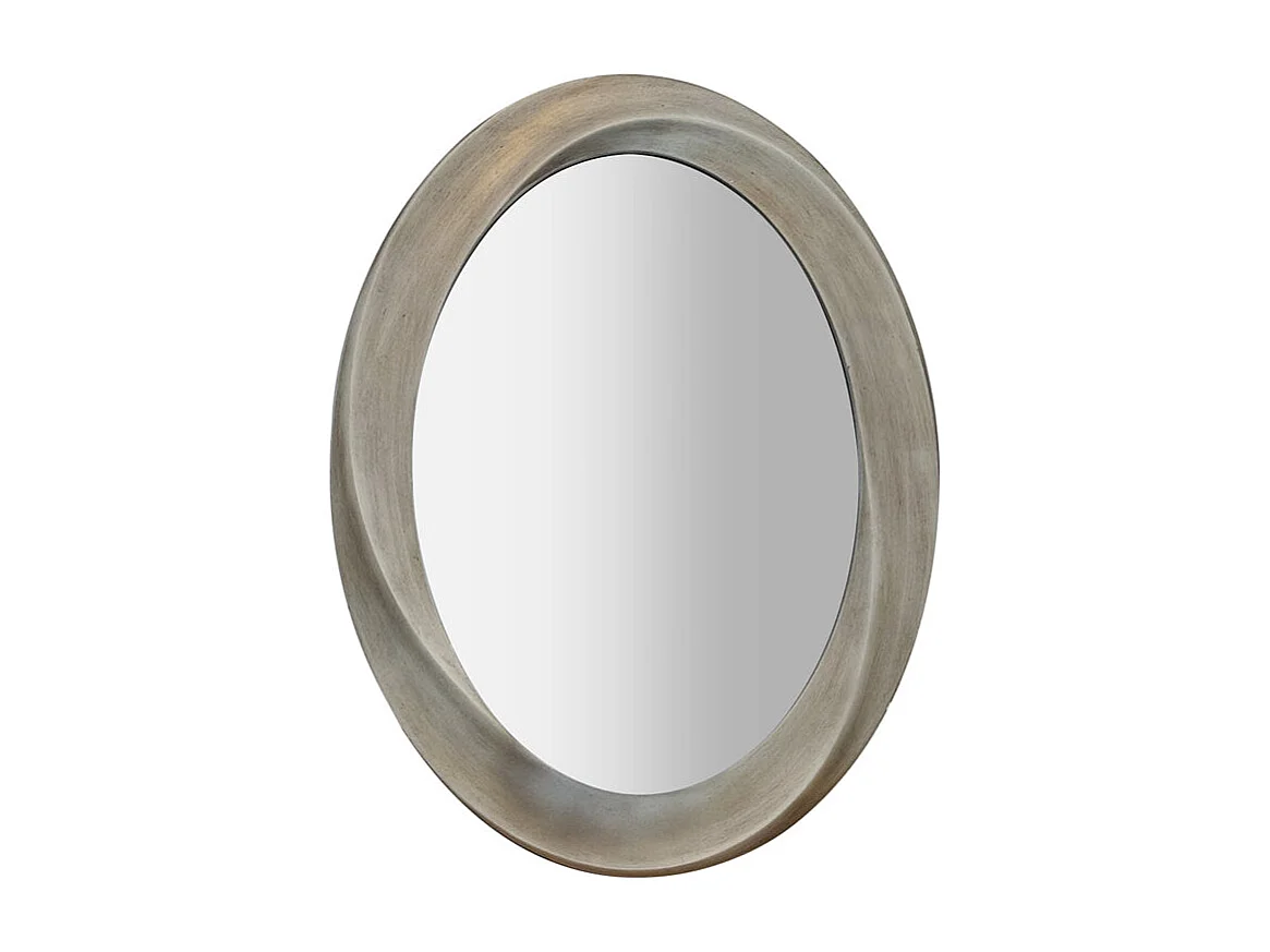 Ovaler Vintage-Wandspiegel für die Wohnzimmerdekoration – 60 x 80 cm, Spiegel mit goldenem Rahmen für die Wanddekoration, 80 x 60 cm