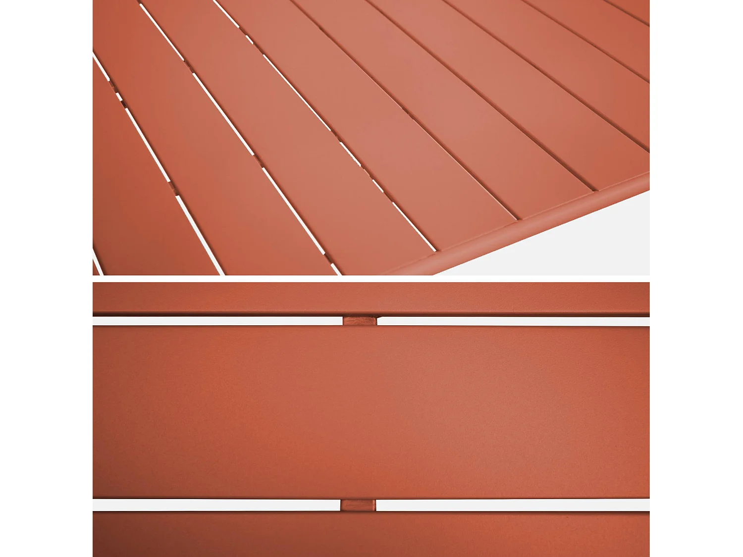 Tavolo da giardino pieghevole in metallo, 2 poltrone e 4 sedie,