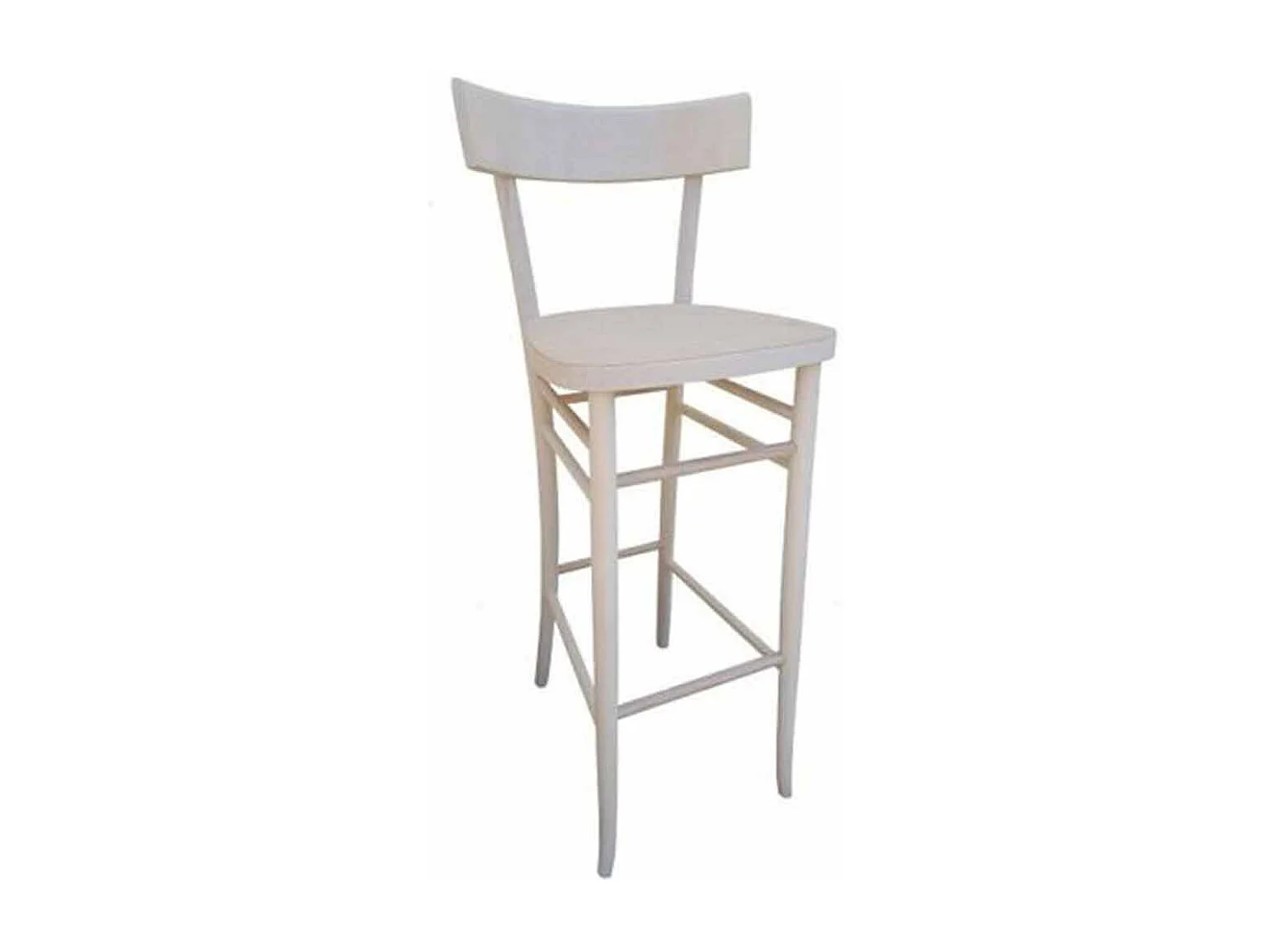 Tabouret en bois Milan h 80cm du sol à l'assise brut à peindre