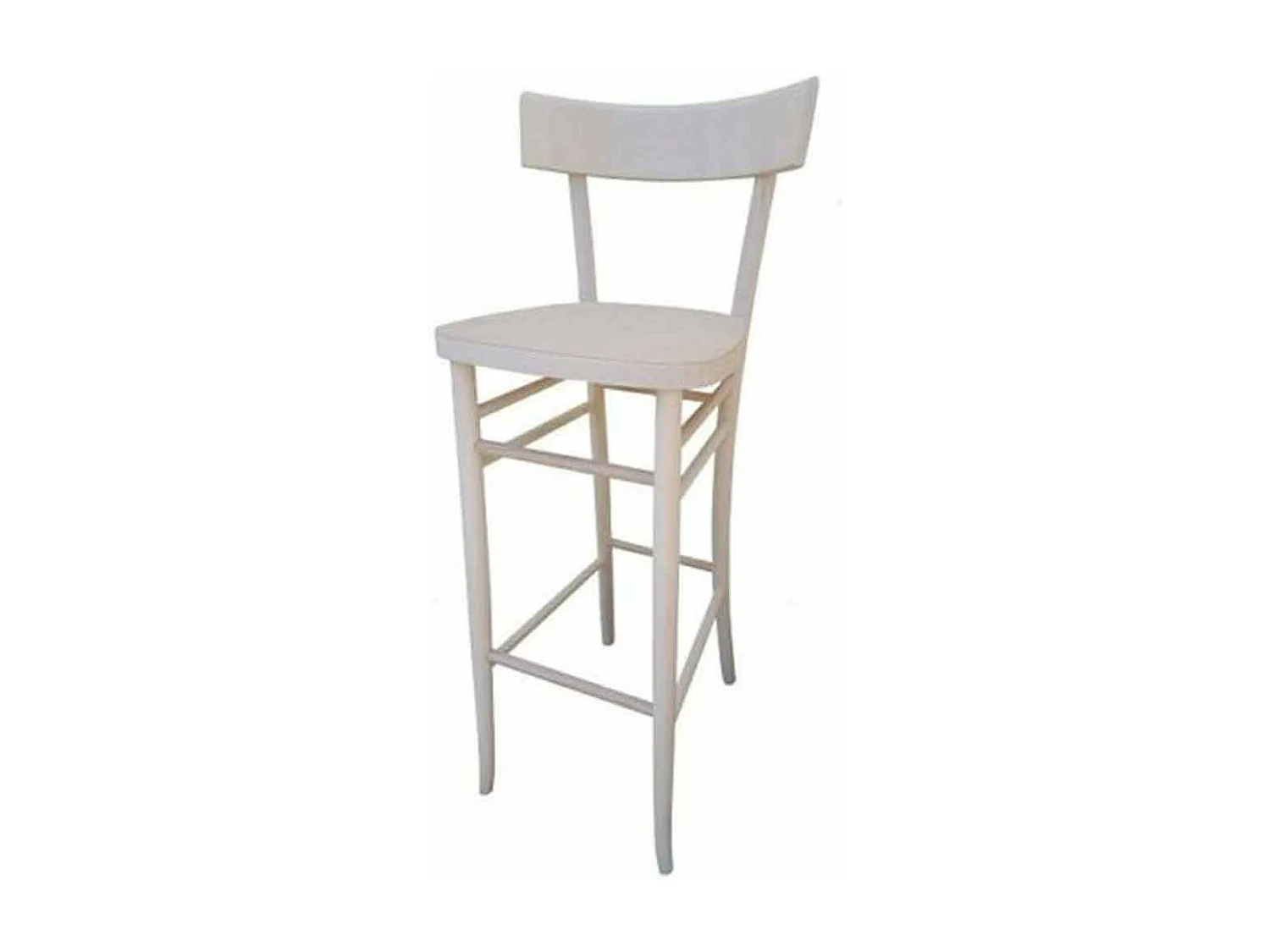 Tabouret en bois Milan h 80cm du sol à l'assise brut à peindre