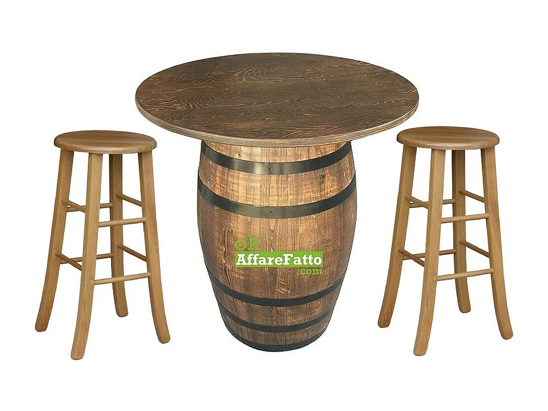 Tabouret de bar en bois avec assise ronde h 67 pieds sabre noyer clair