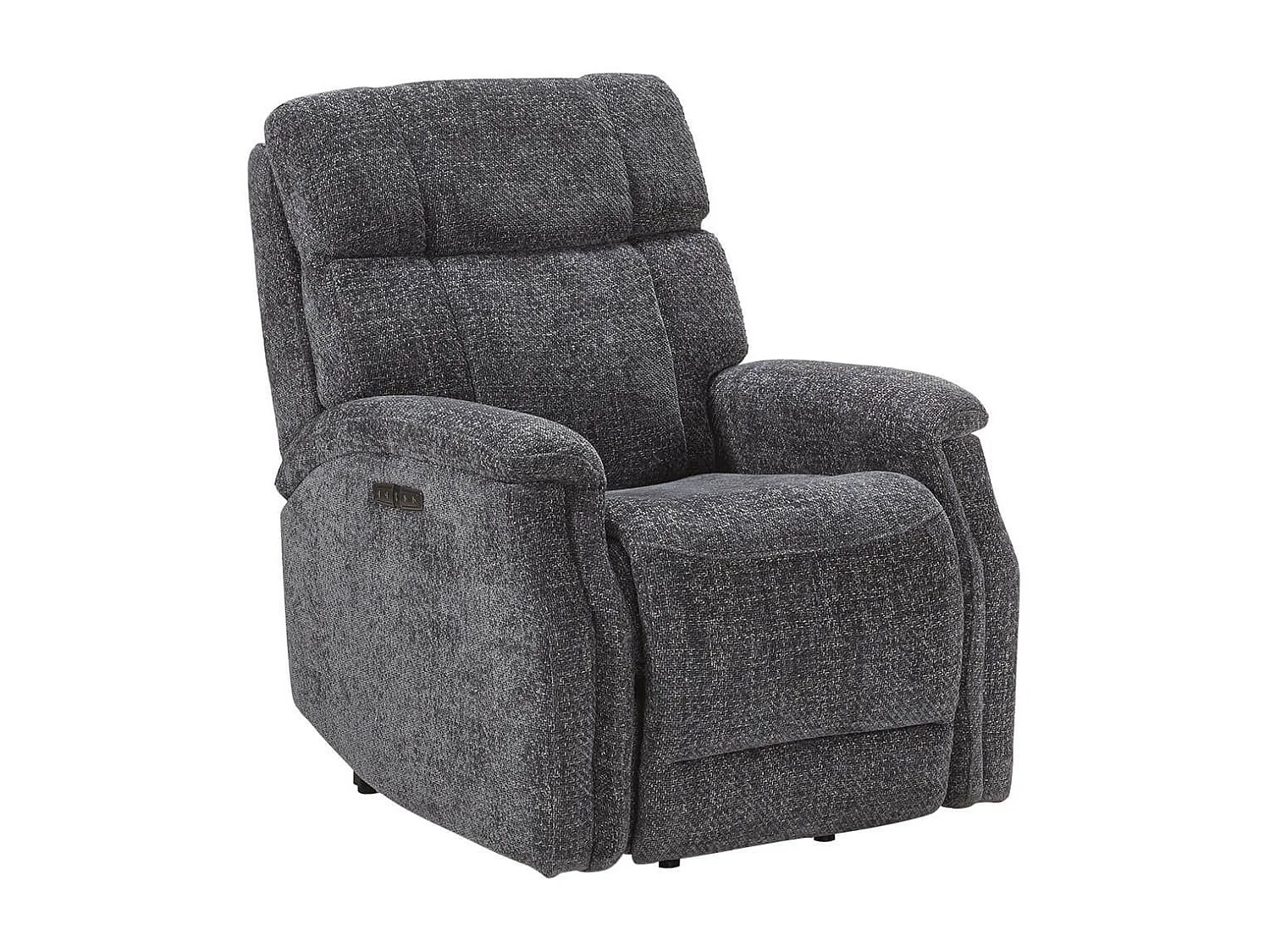 LINARES - Fauteuil Relax Releveur Electrique Tissu Gris foncé