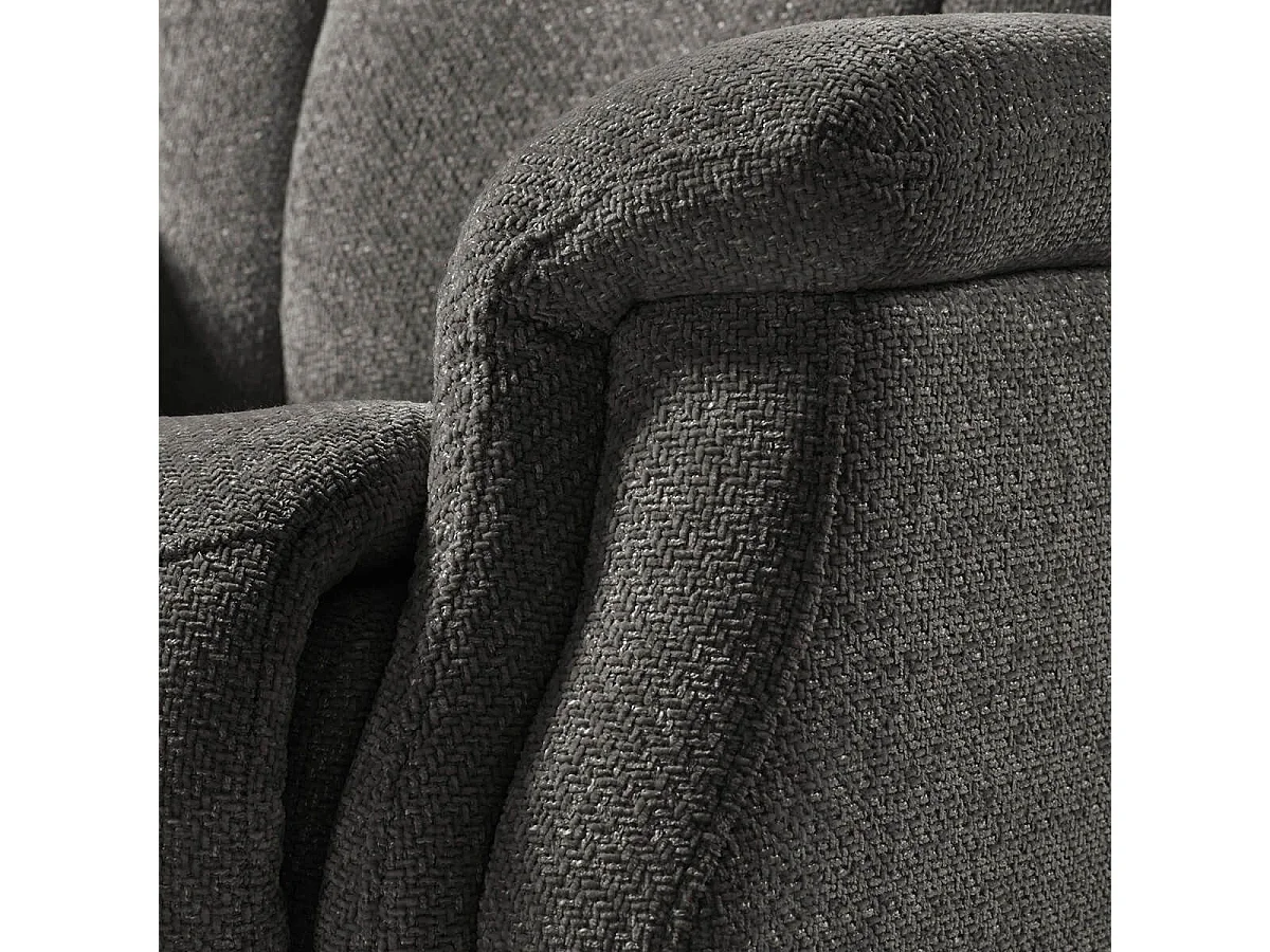 LINARES - Fauteuil Relax Releveur Electrique Tissu Gris foncé