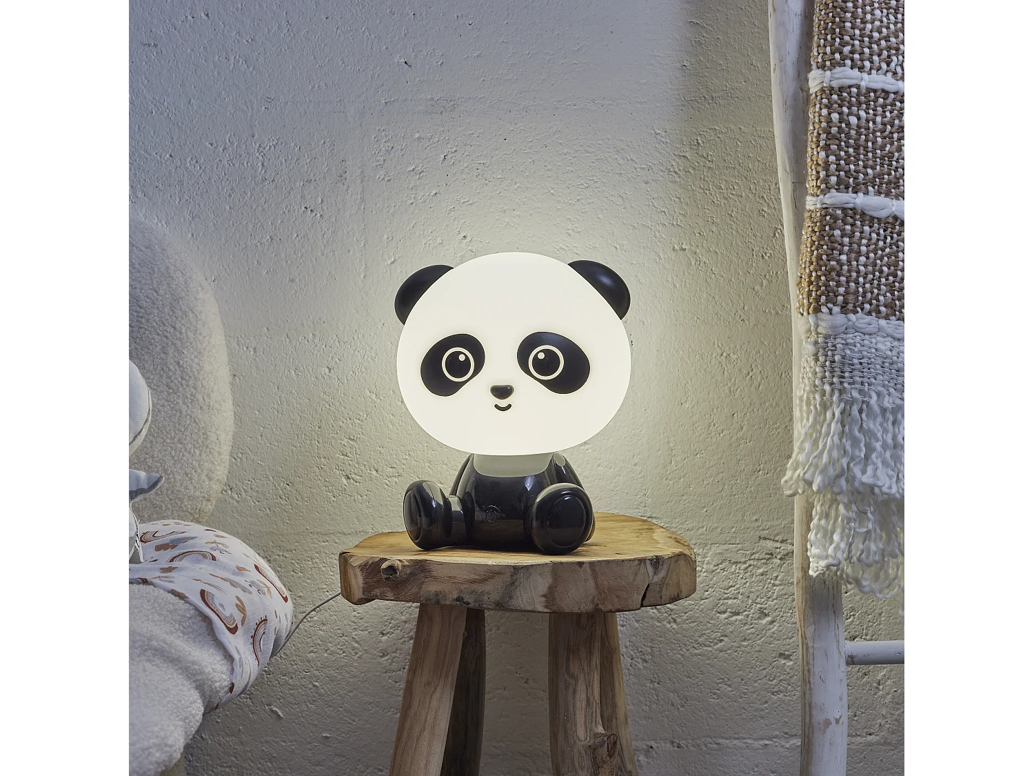 Lampe Veilleuse Panda Usb Noir, Blanc