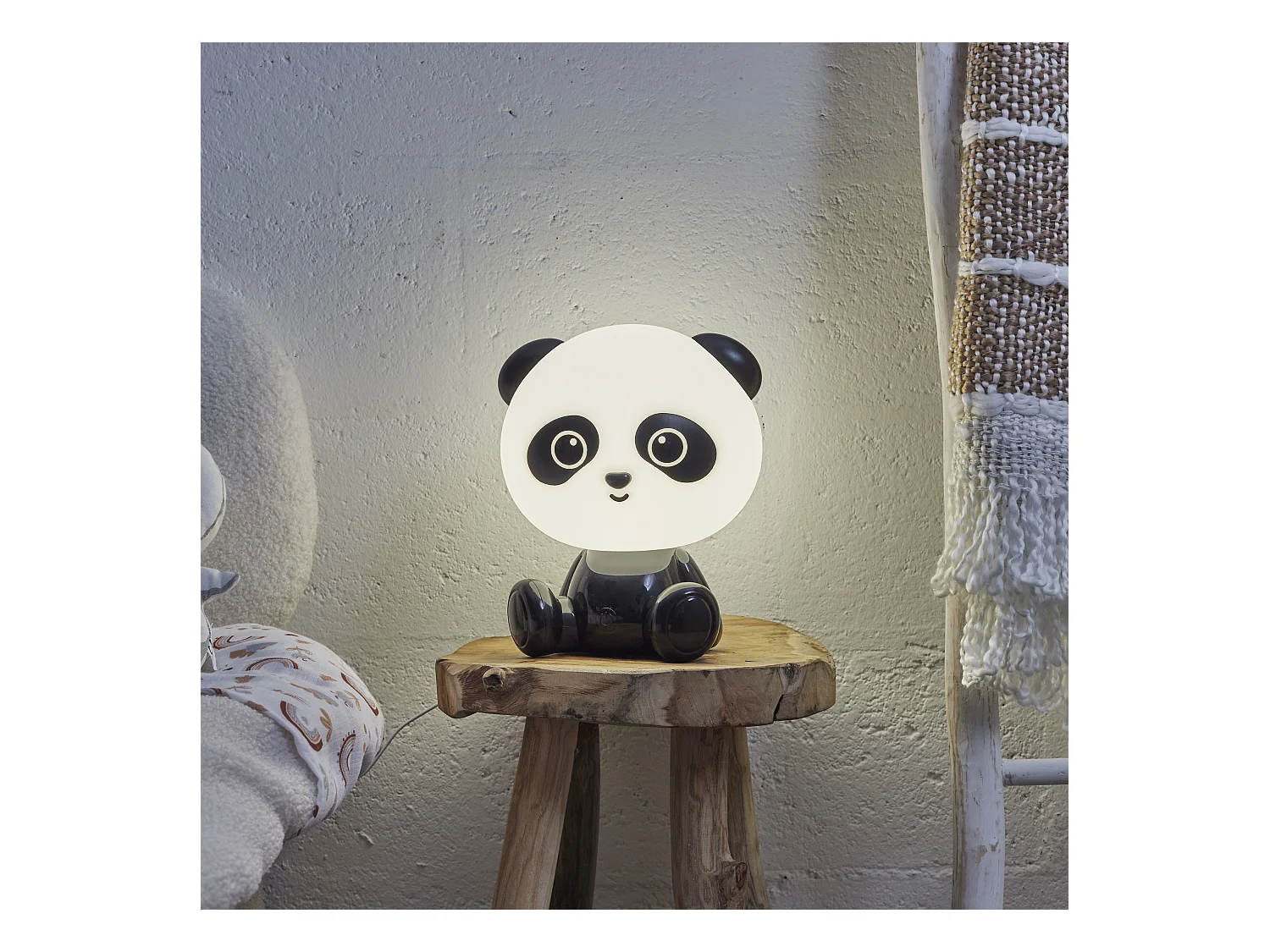 Lampe Veilleuse Panda Usb Noir, Blanc
