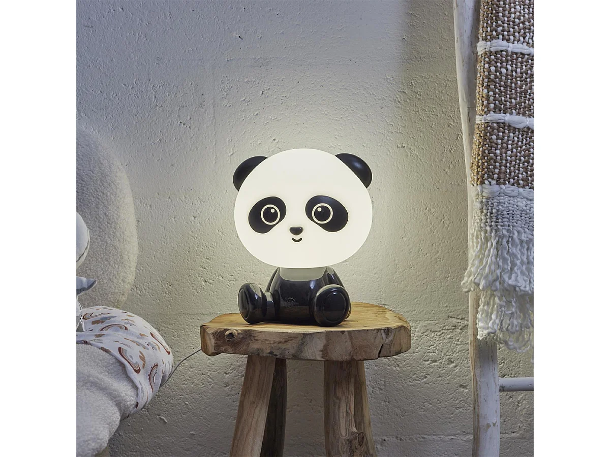 Lampe Veilleuse - HOME DECO KIDS - Panda - Couleur Changeante - Noir et Blanc