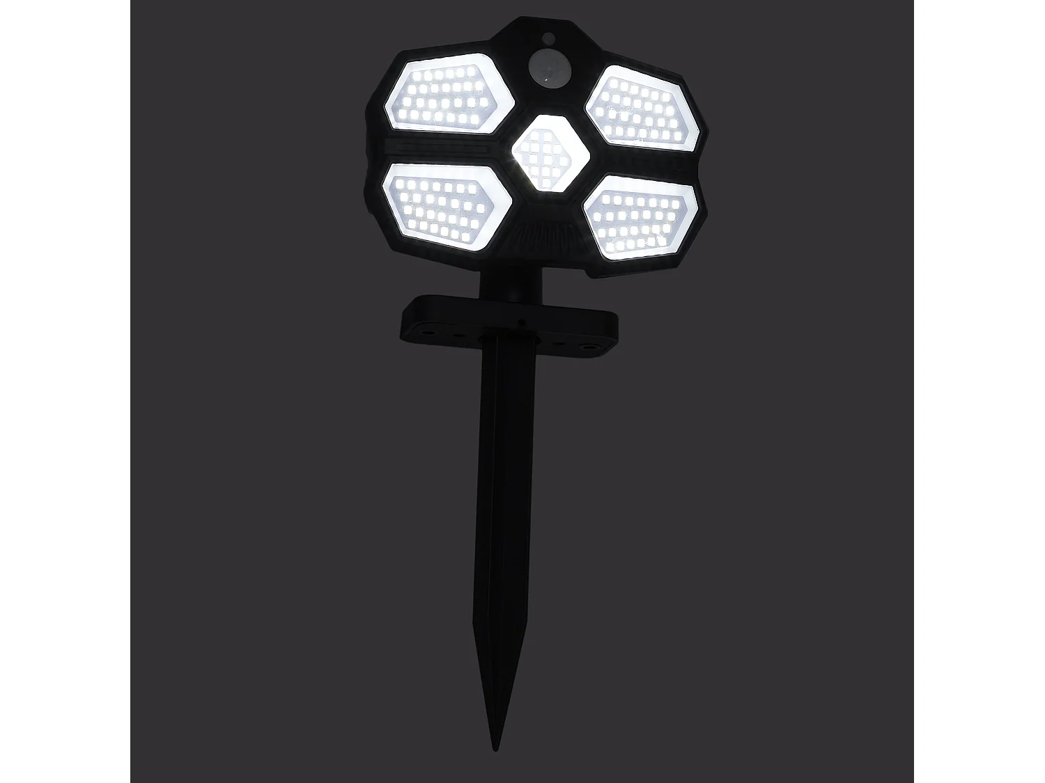 Lampe Led Solaire Avec Detecteur De Mouvement Noir