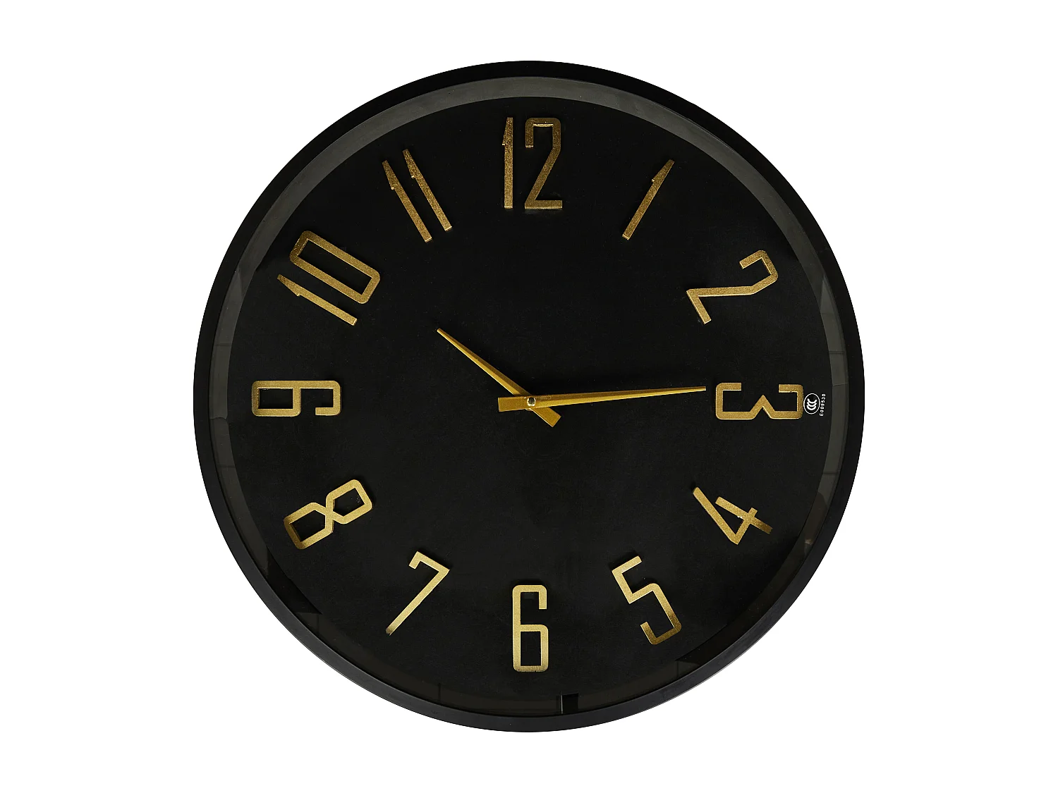 Table Horloge Lounge D50cm Marron, Noir