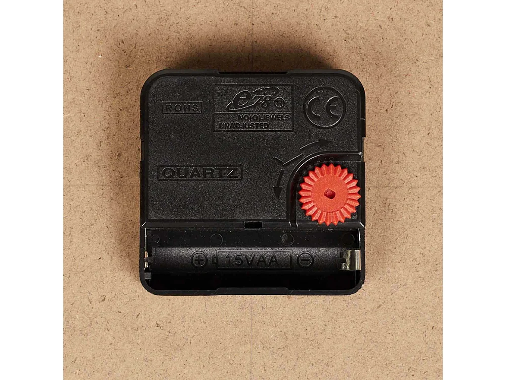 Table Horloge Lounge D50cm Marron, Noir