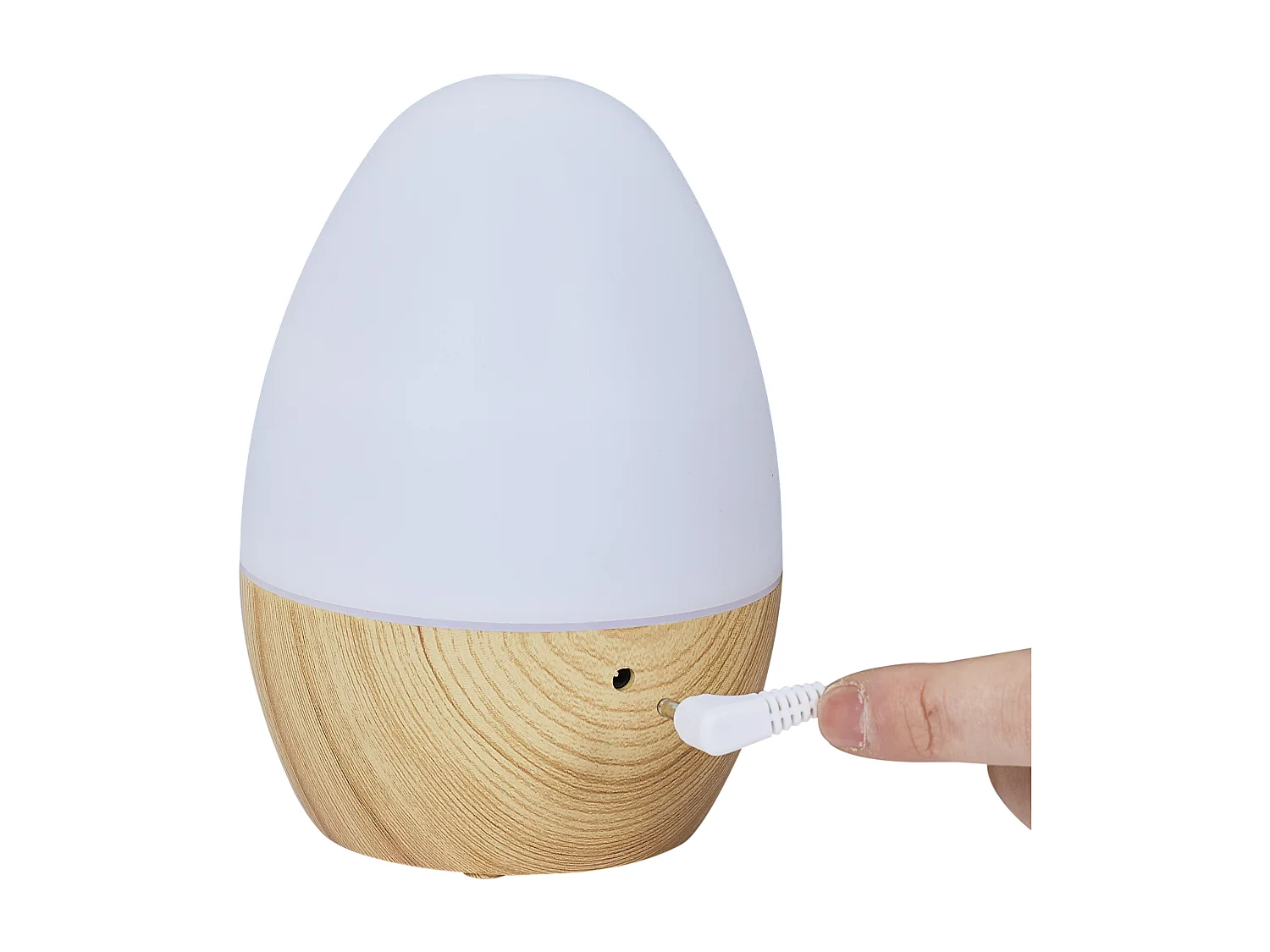 Diffuseur Led Usb 120ml Marron, Blanc