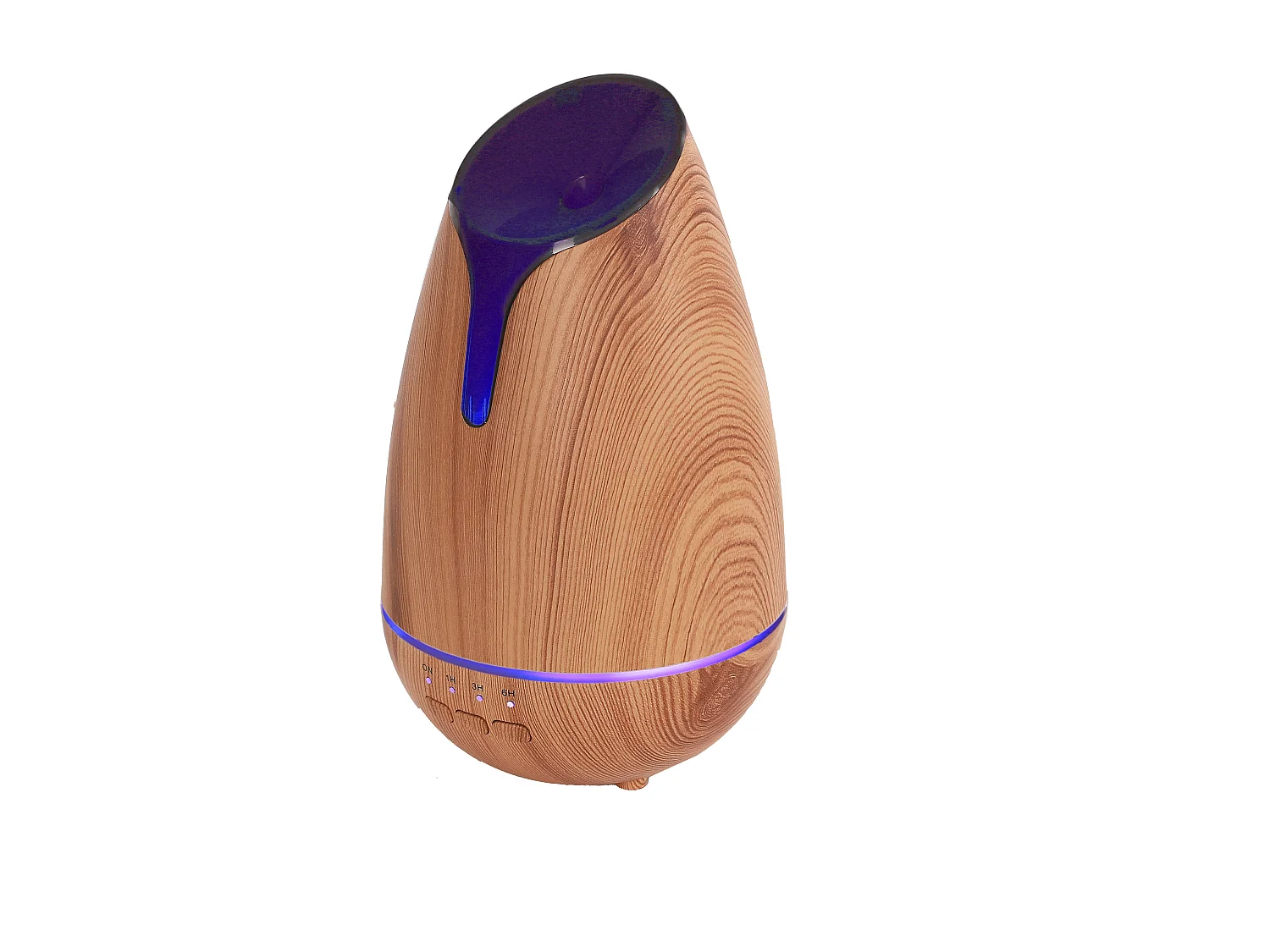 Diffuseur Lumineux Impression Bois Usb 120ml Marron