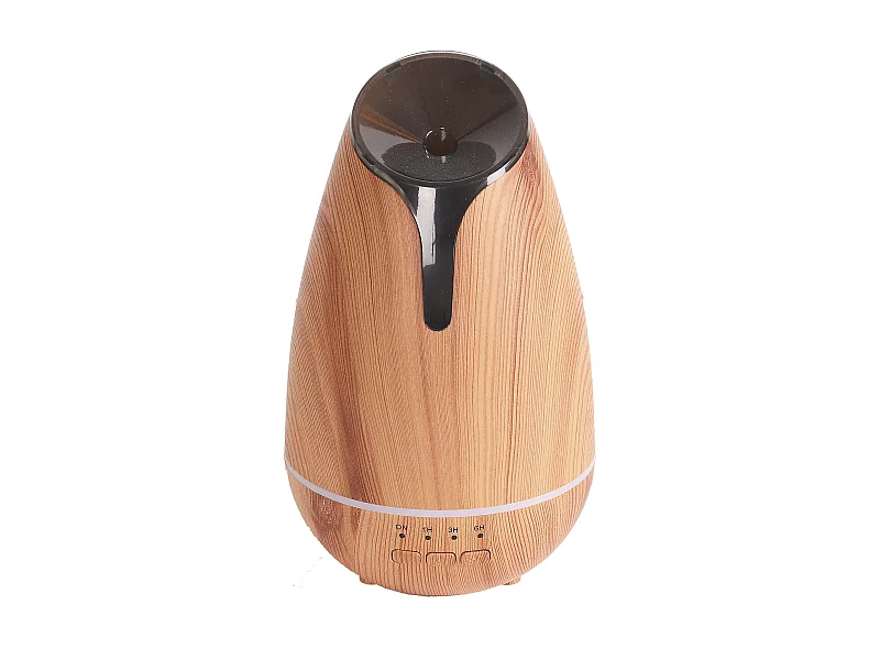 Diffuseur Lumineux Impression Bois Usb 120ml Marron