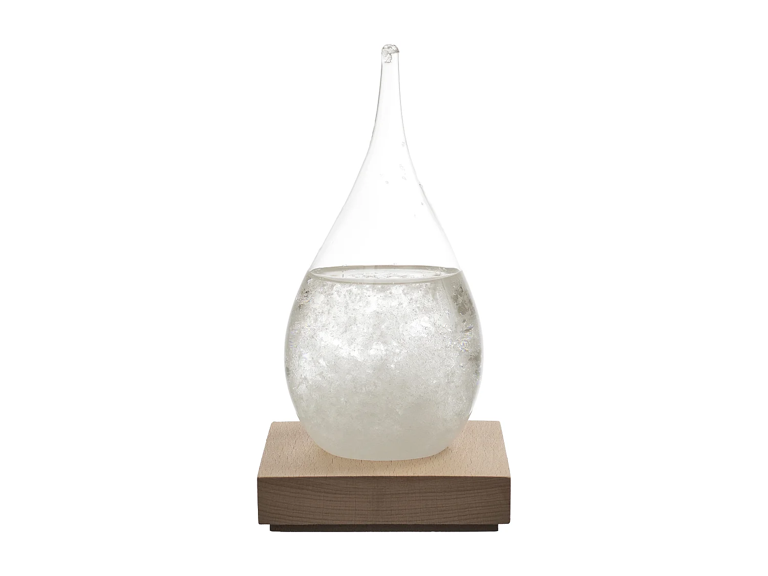 Verre Tempete H17cm Blanc, Marron, Transparent
