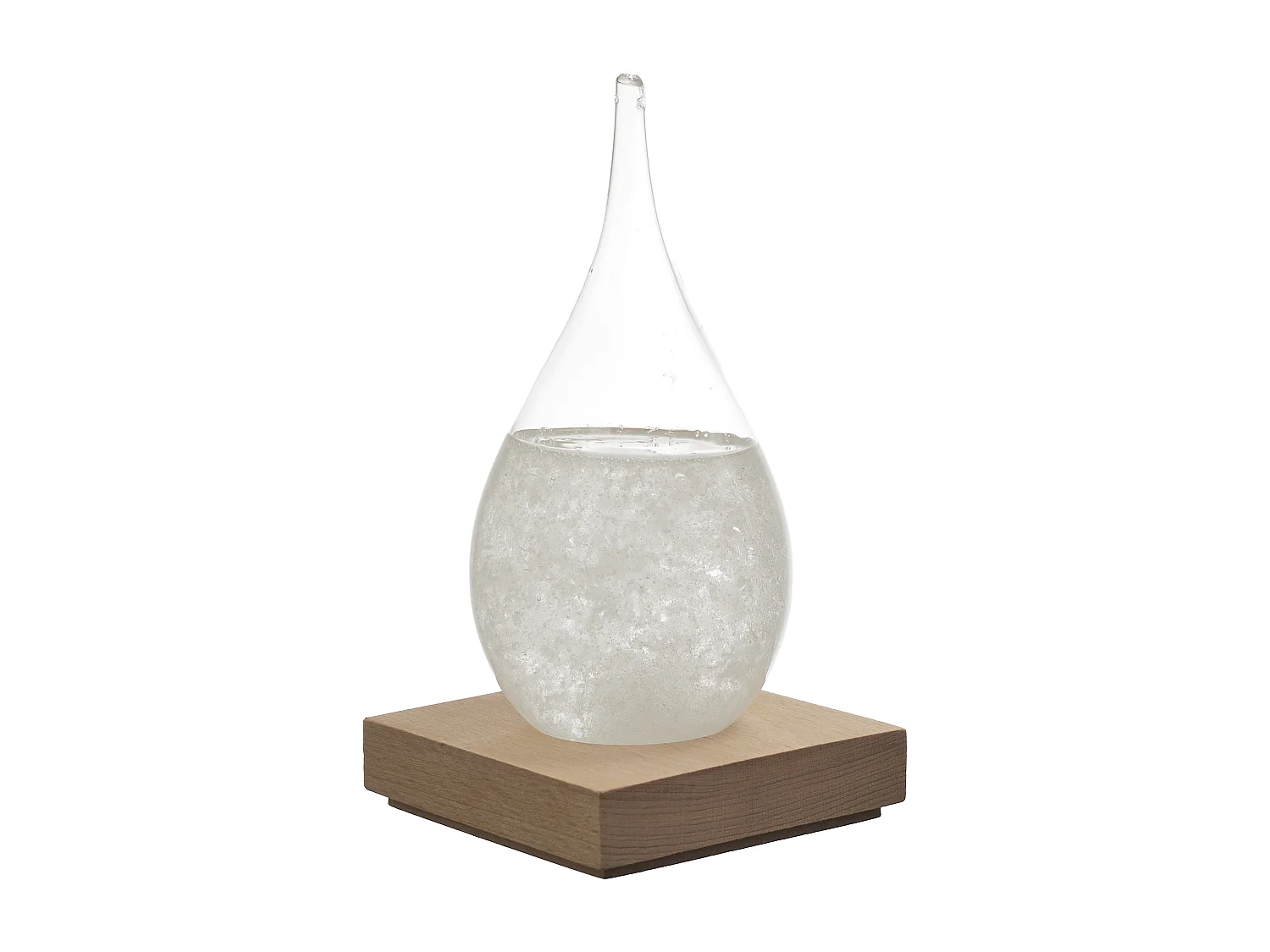 Verre Tempete H17cm Blanc, Marron, Transparent