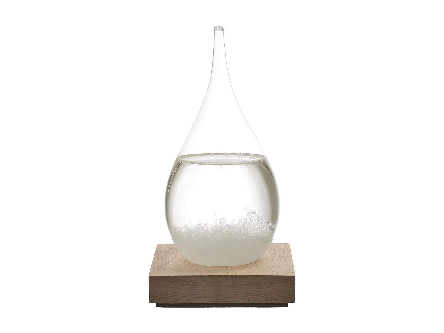 Verre Tempete H17cm Blanc, Marron, Transparent