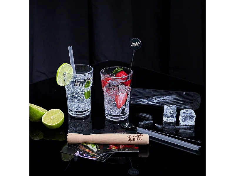 Coffret Mojito Complet Avec Recette Multicolore