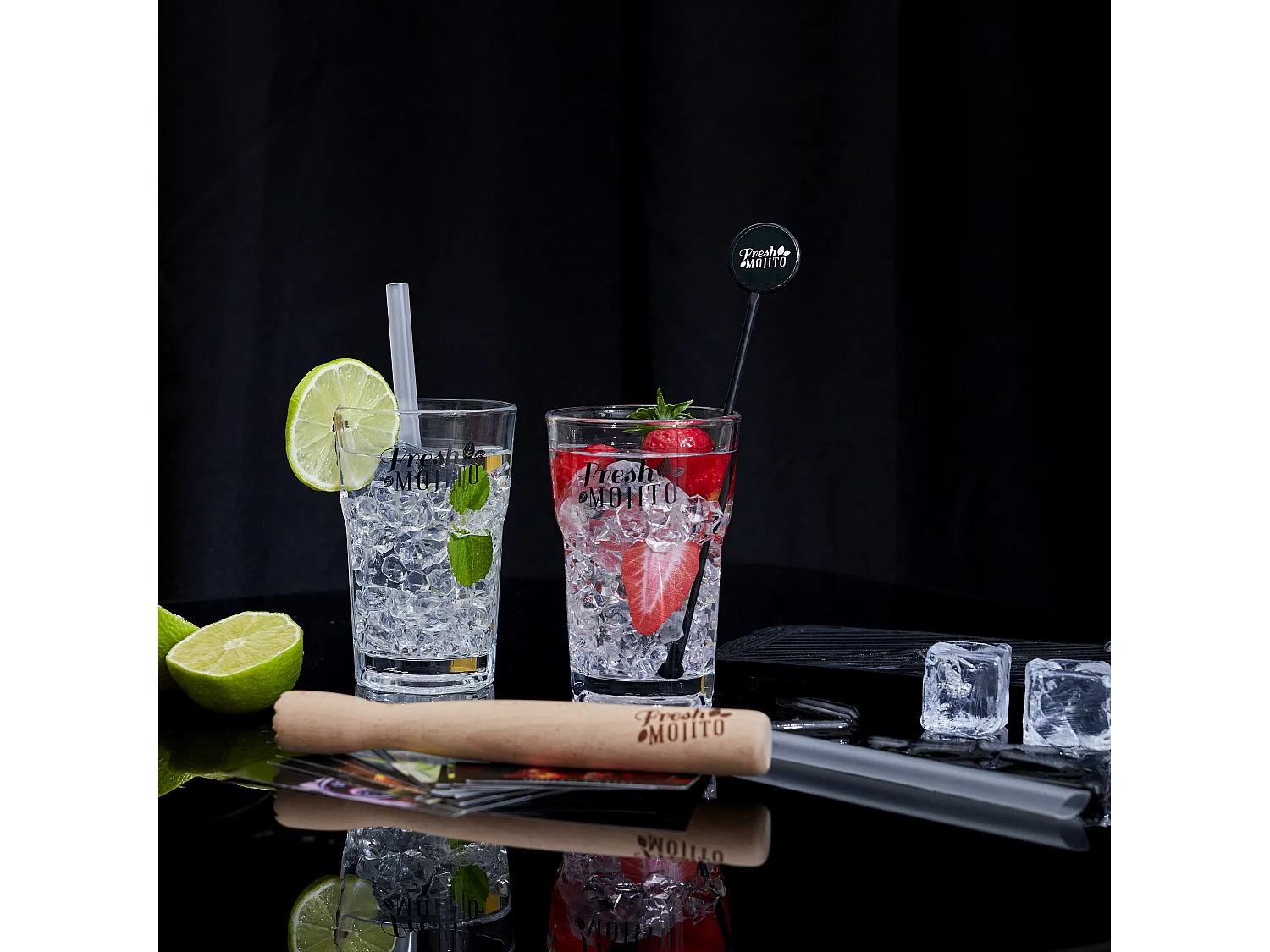 Coffret Mojito Complet Avec Recette Multicolore