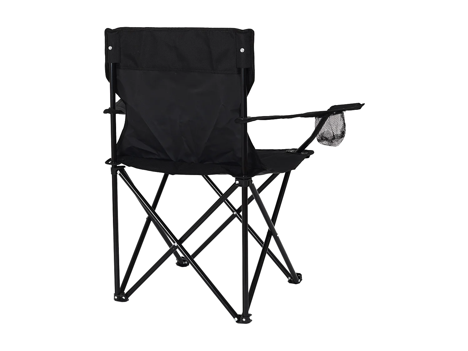 Fauteuil Camping Pliant Noir Noir