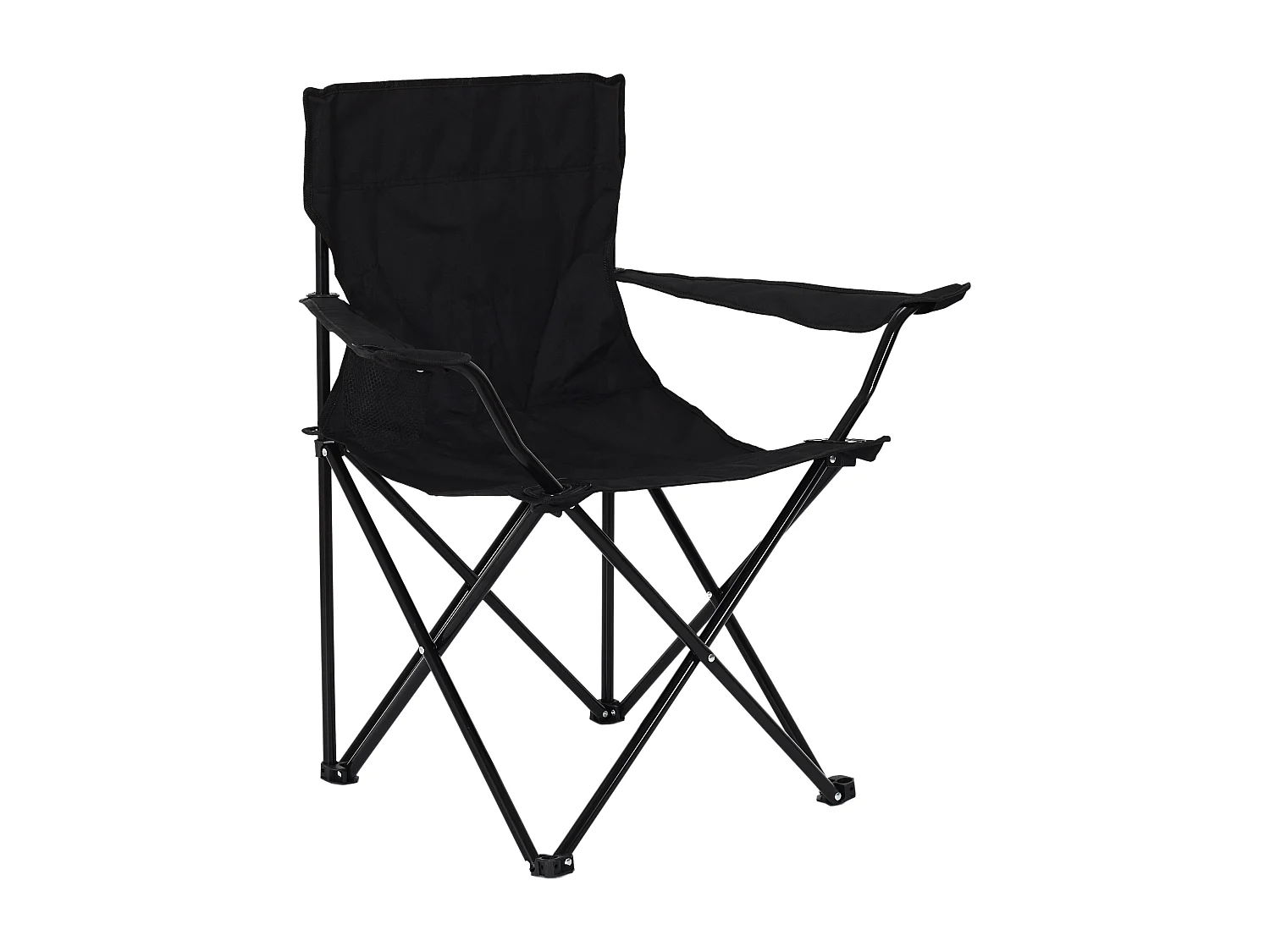 Fauteuil Camping Pliant Noir Noir