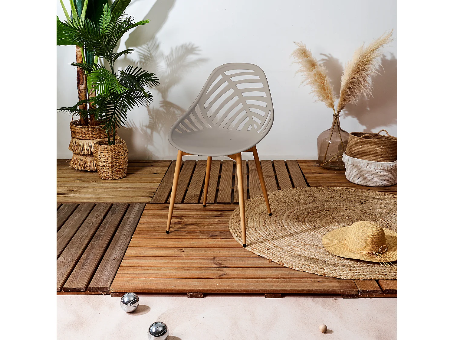 Chaise Alameda Taupe - Lot De 4 Gris