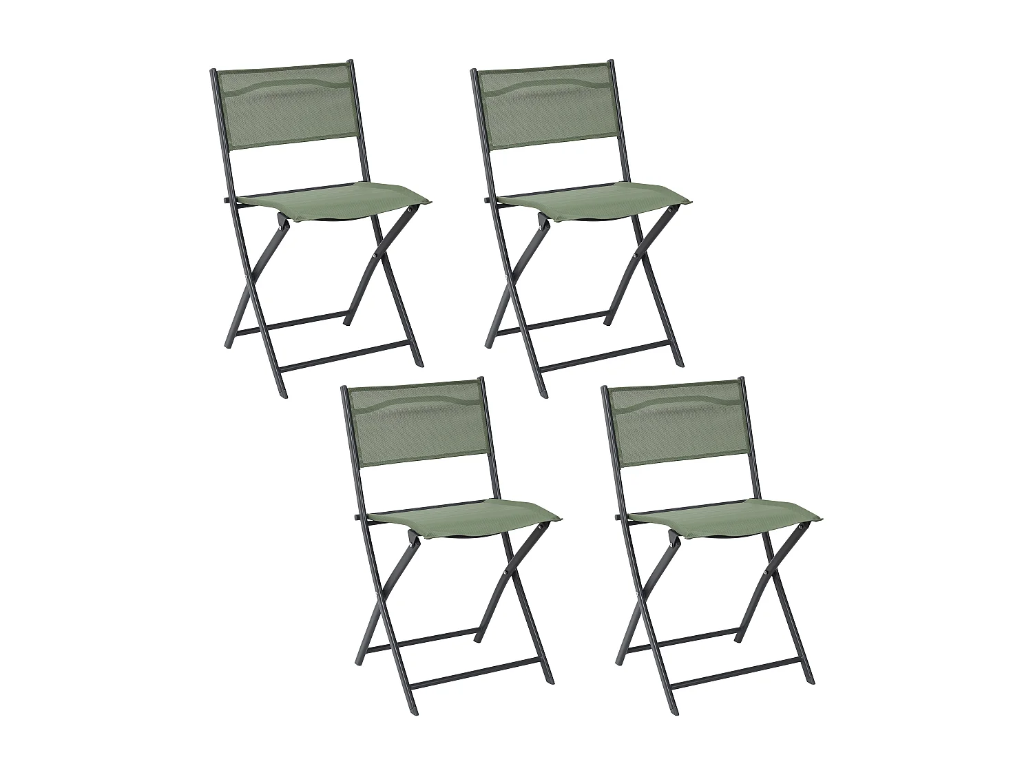 Chaise Elba Kaki - Lot De 4 Vert