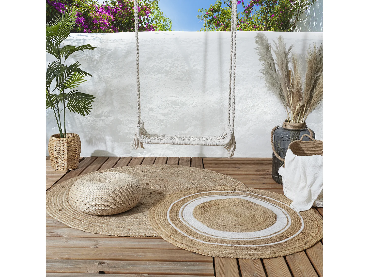 Balancoire Macrame Beige