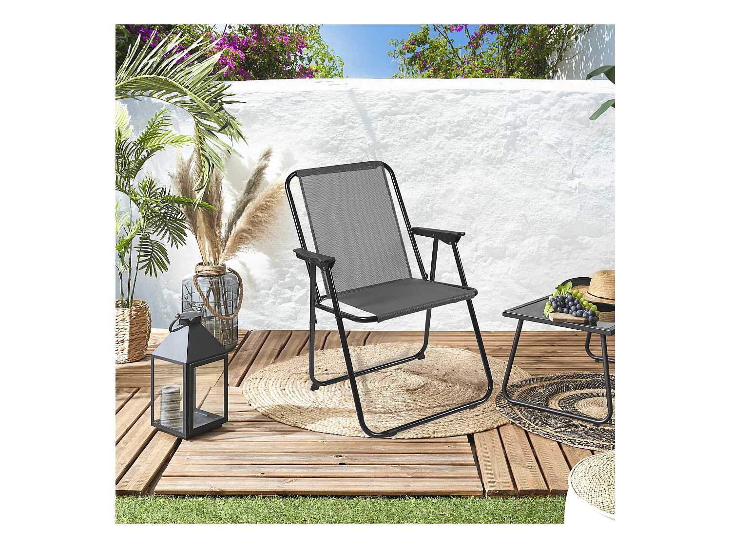 Chaise Pliante Textilene Gm M10 Gris