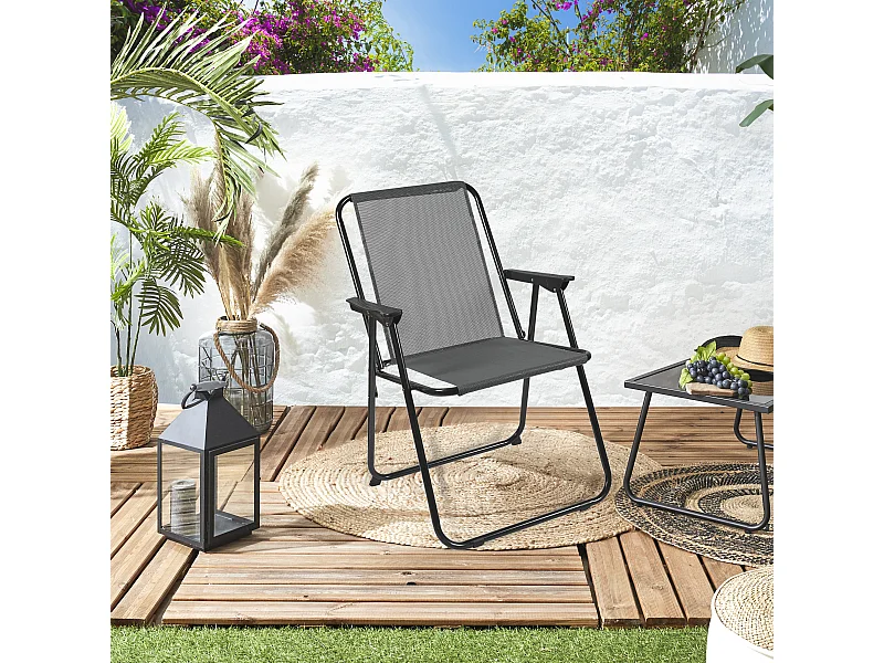 Chaise Pliante Textilene Gm M10 Gris