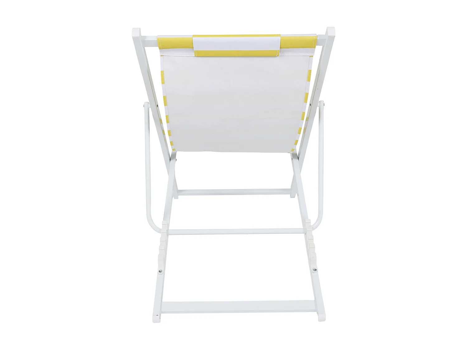 Chilienne Metal Rayures Jaunes - Lot De 4 Blanc, Jaune