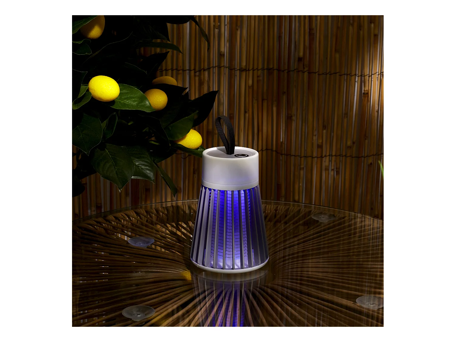 Lampe Anti Moustiques Rechargeable Gris