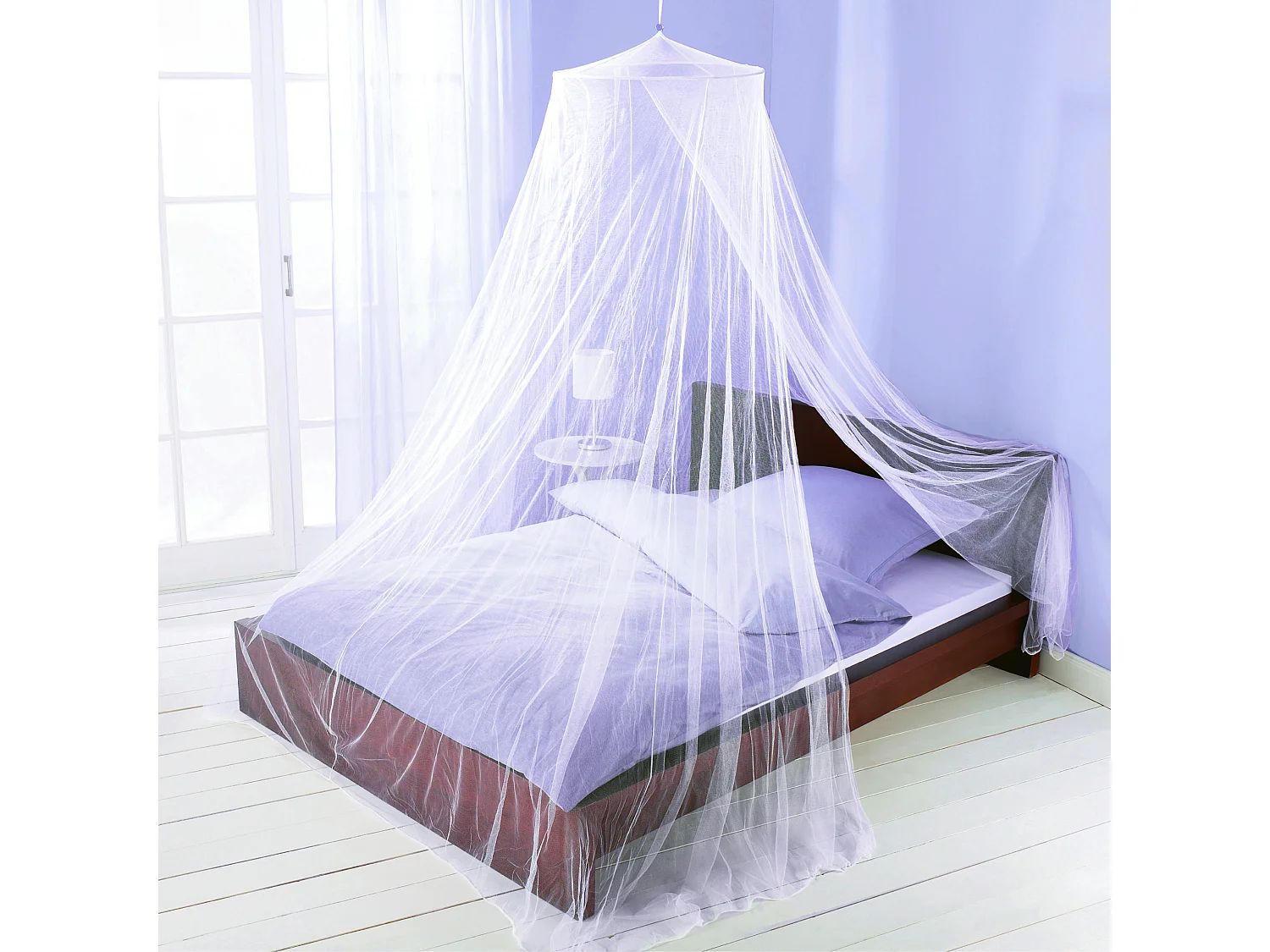 Moustiquaire Lit Double 250x65cm Blanc