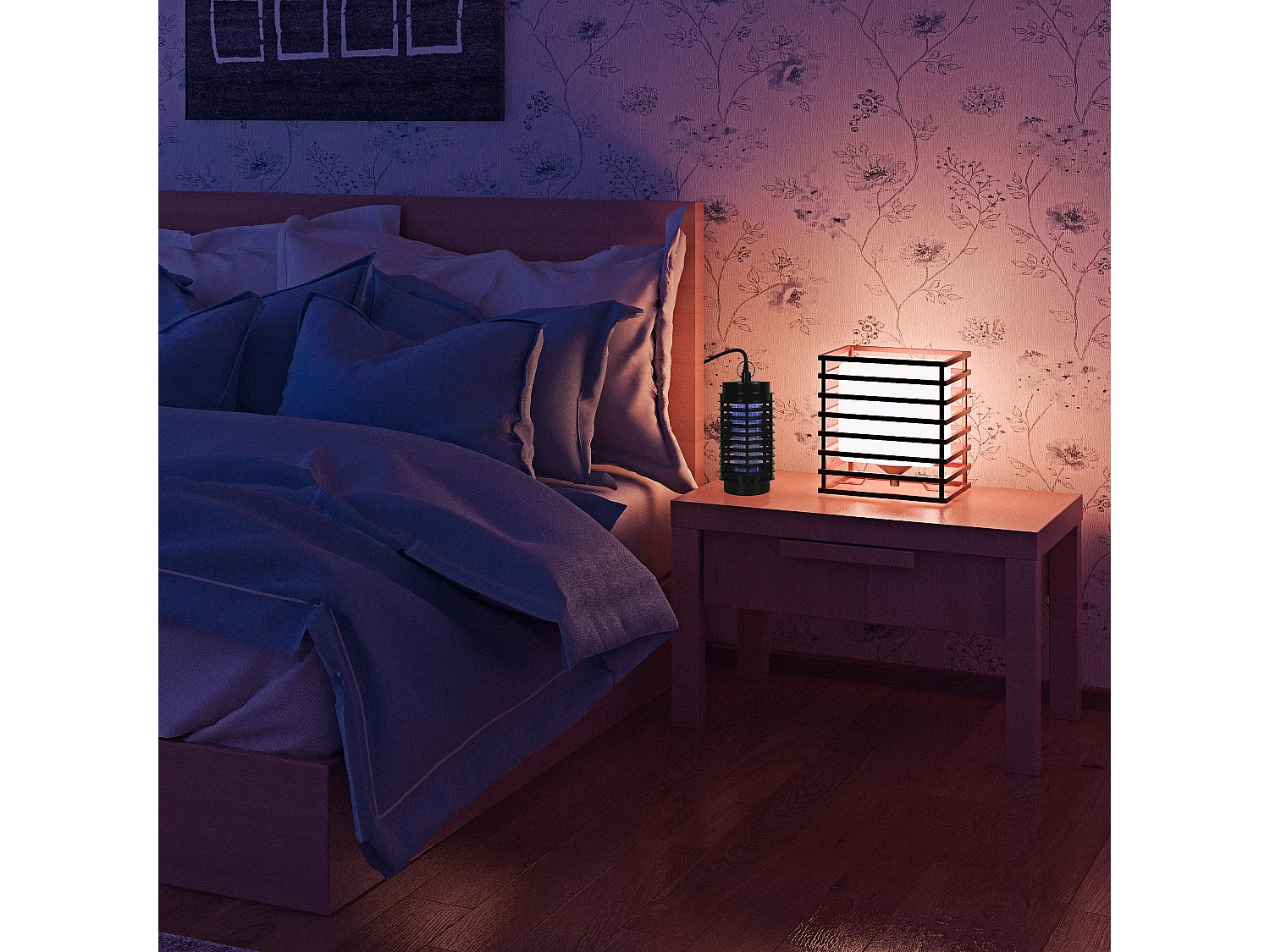 Lampe Uv Anti Moustique Electrique Noir