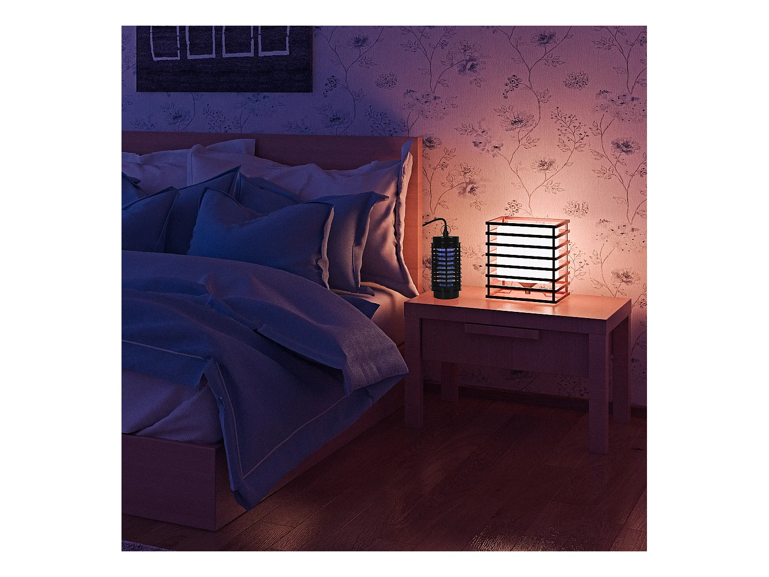 Lampe Uv Anti Moustique Electrique Noir