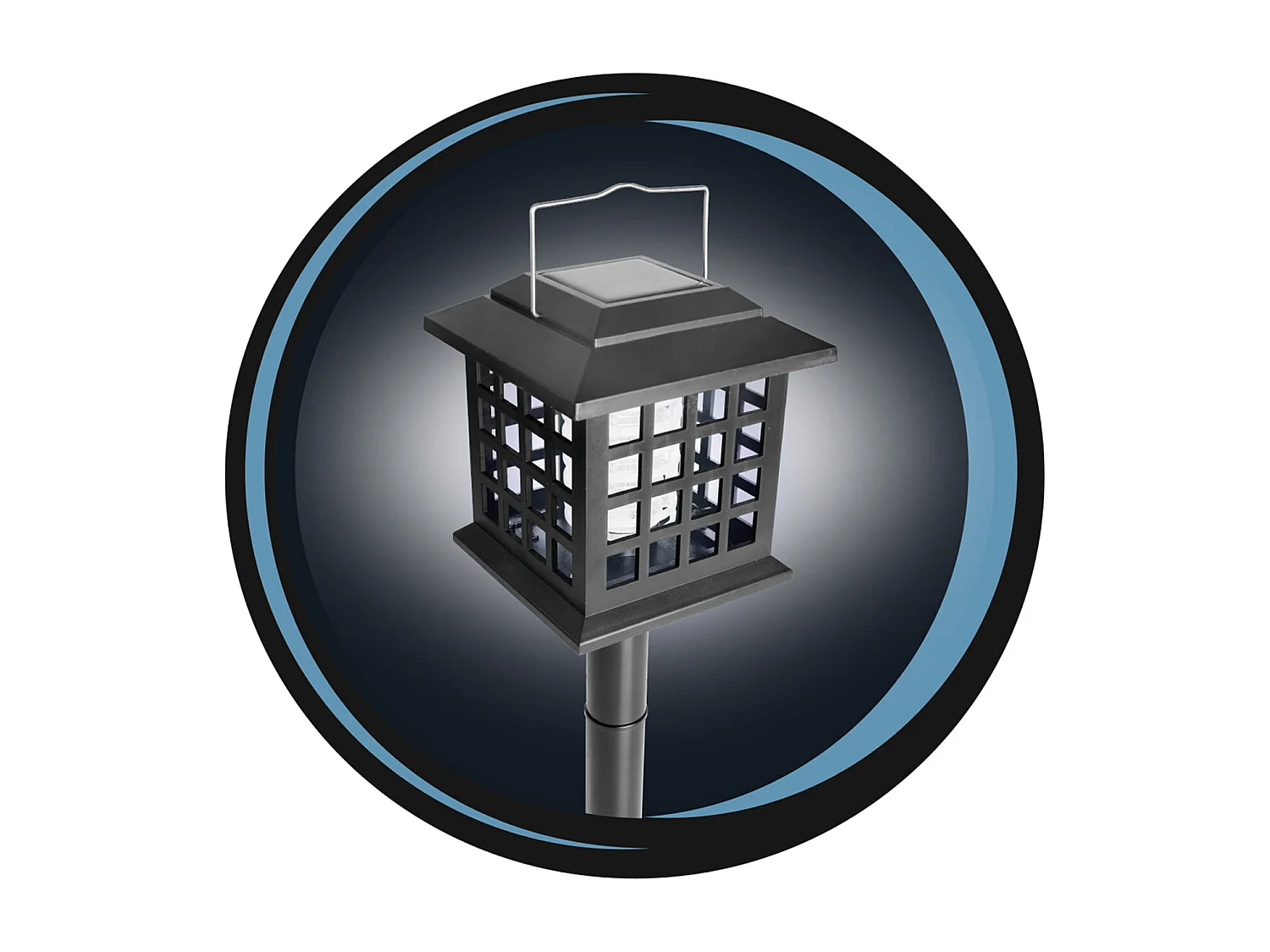 Lampe Led Solaire Anti Moustique 3 En 1 Noir