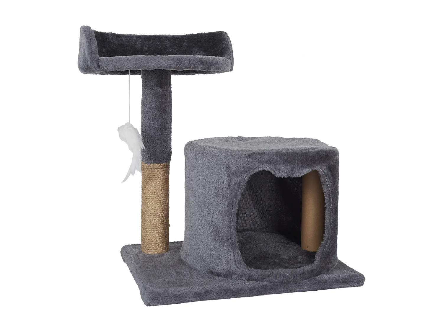 Arbre A Chat 35x30x48cm Gris