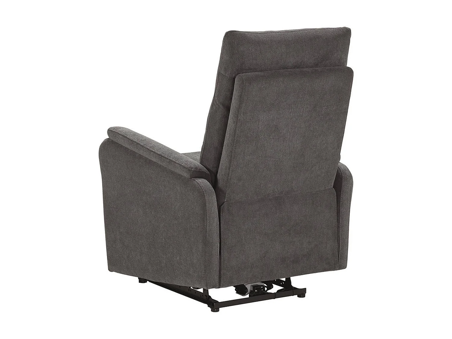 ALCANTAR - Fauteuil Relax Electrique Tissu Gris foncé