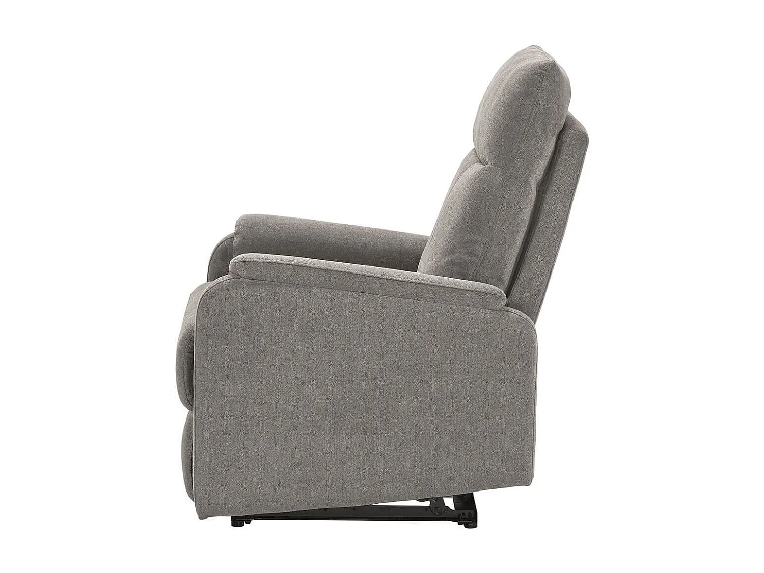 ALCANTAR - Fauteuil Relax Electrique Tissu Gris clair