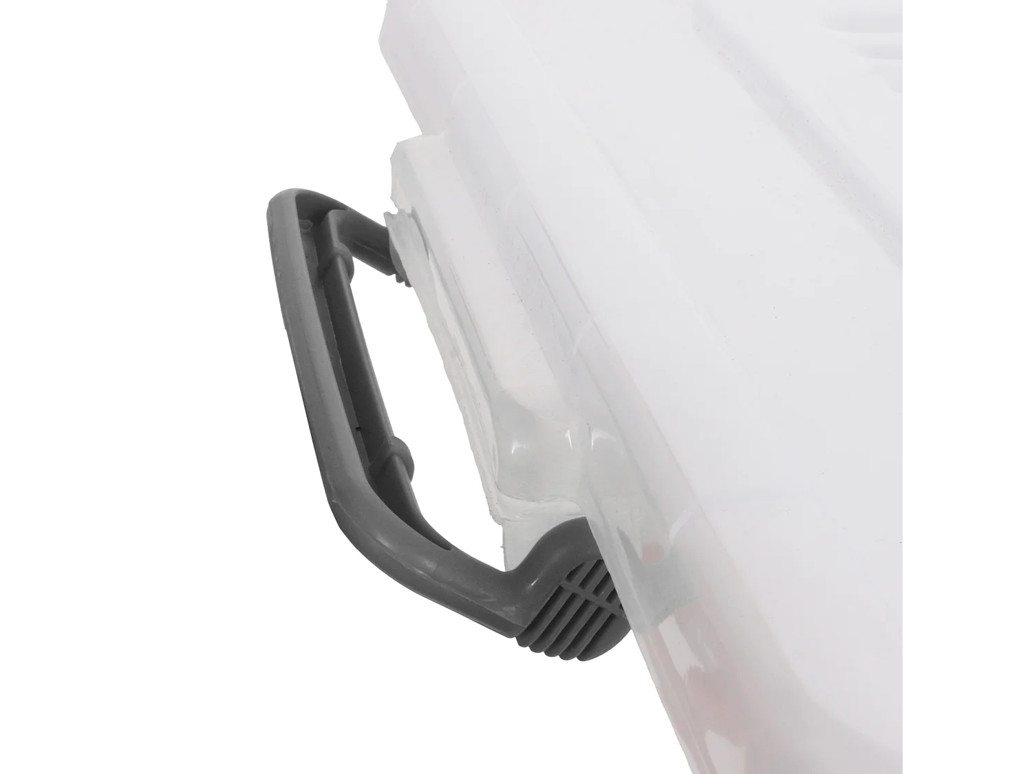 Boîte de Rangement - JE CHERCHE UNE IDEE - 45 L - Plastique - Gris et Transparent