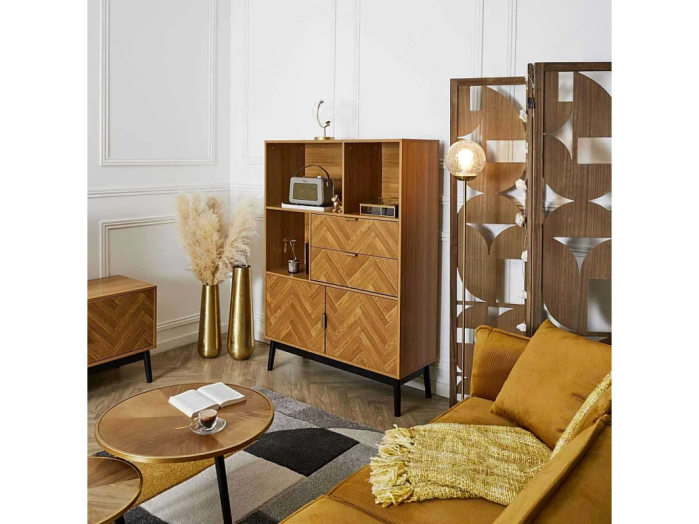 Bibliotheque Felix M1 Marron, Noir