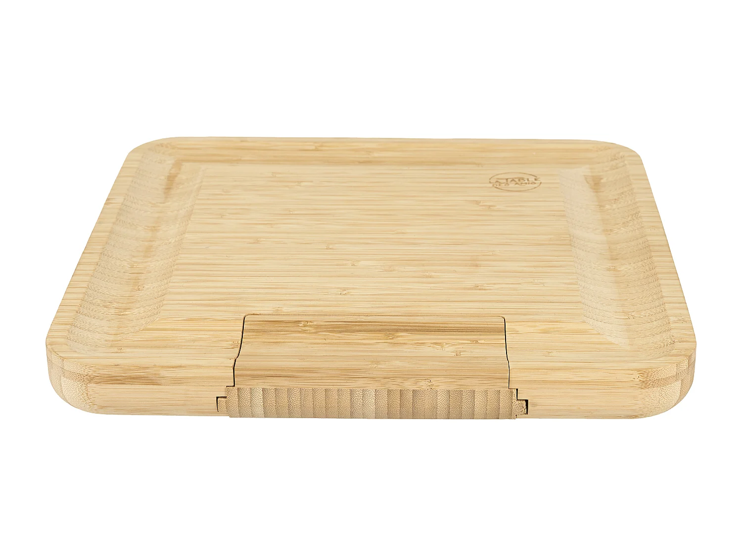 Planche Apero Bambou Tiroir Couteaux Fromage Marron