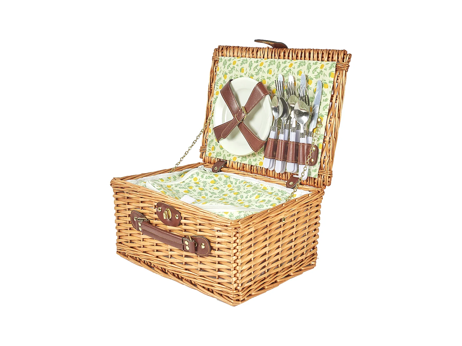 Panier De Pique Nique 4 Personnes Marron