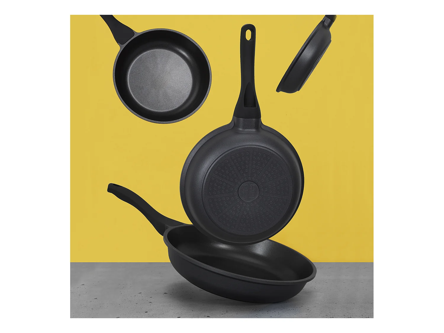Poele Fonte Aluminium 28cm Noir