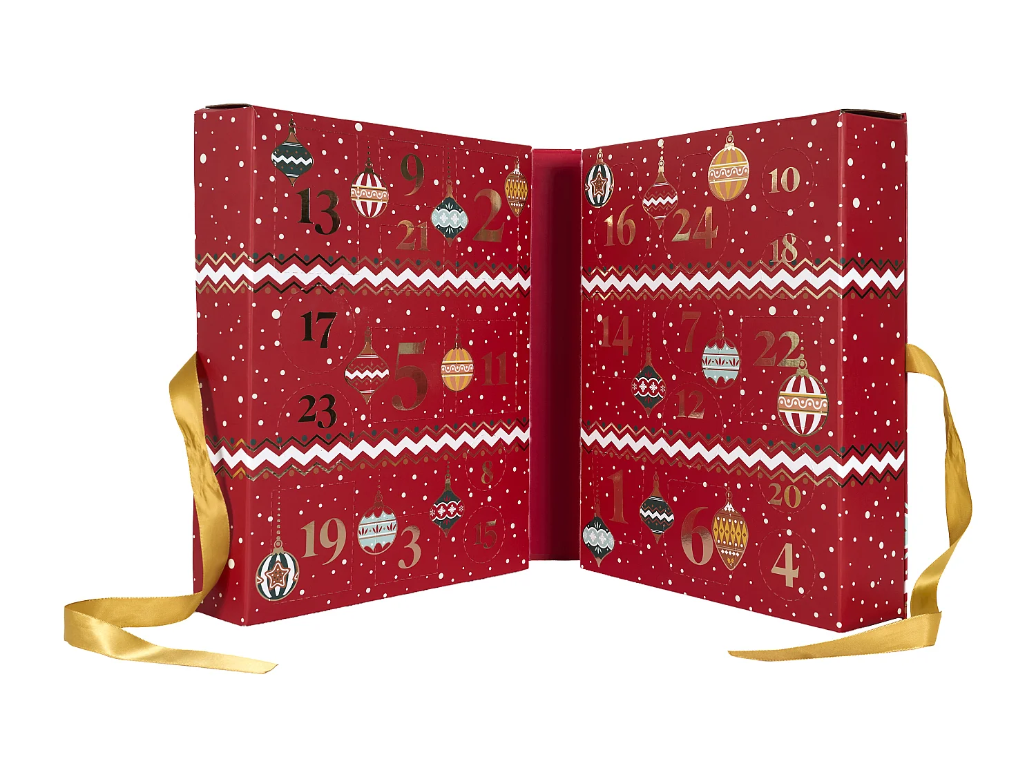 Calendrier Avent Bougies Et Surprises Noel Tradi Rouge