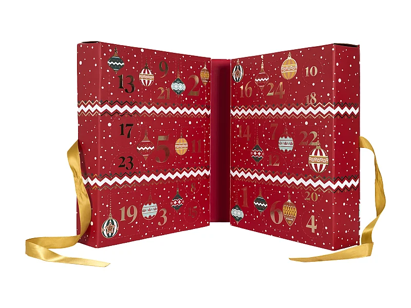 Calendrier Avent Bougies Et Surprises Noel Tradi Rouge