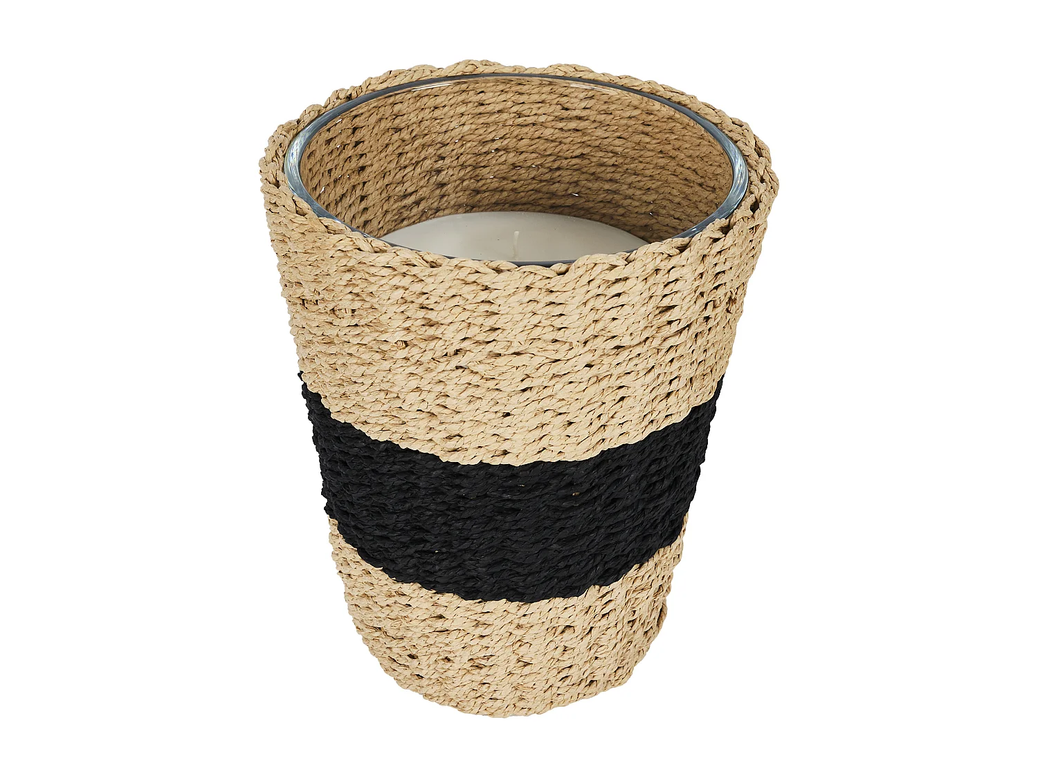 Bougie Parfumee Panier Tresse H23cm