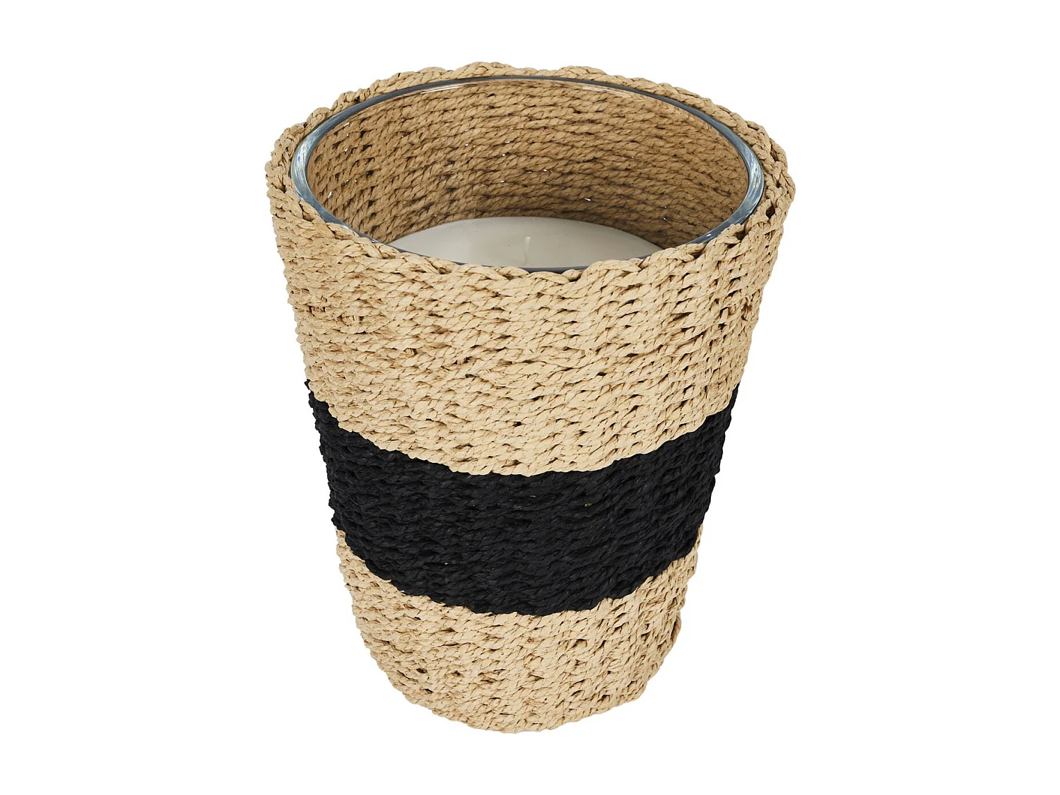 Bougie Parfumee Panier Tresse H23cm