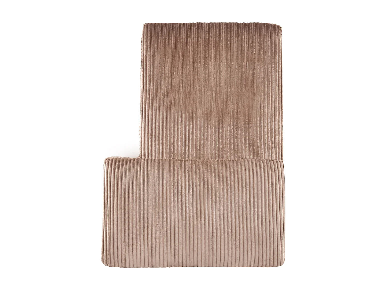 Sofá de canto LOFOTEN Bombazine Castanho claro 4 lugares à direita